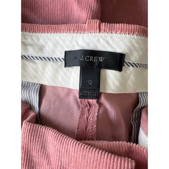 J Crew Sammie Blush Pink Rose Cropped Corduroy Pant, Size 12 - Picture 5 of 5